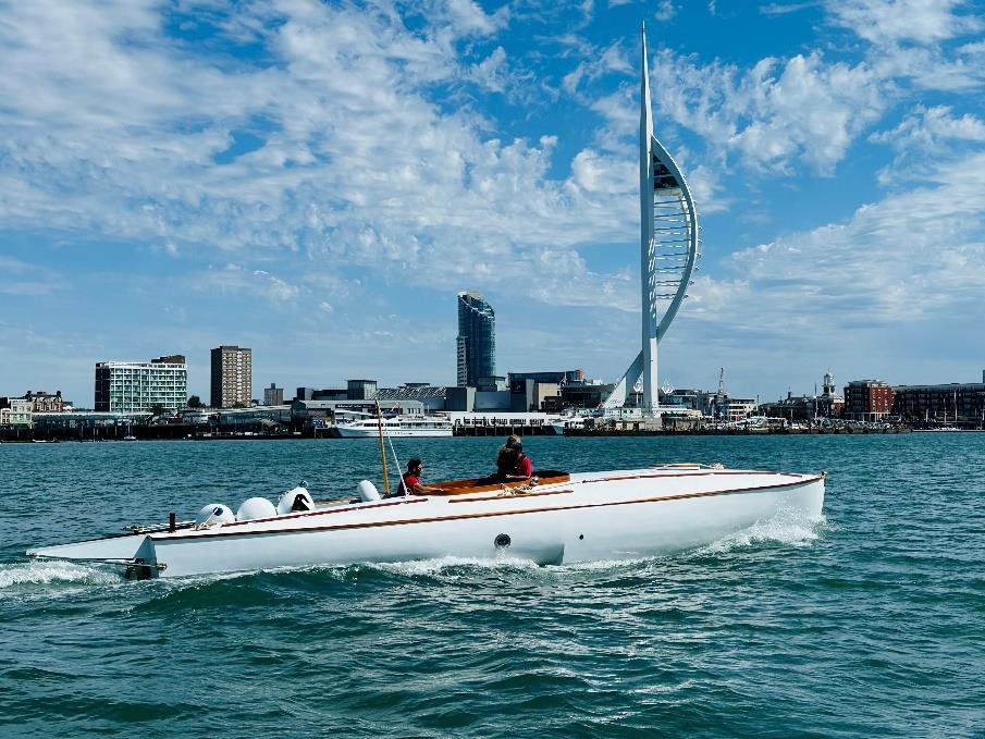 Replica of AGAR VC motorboat launched in Portsmouth